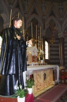 La Statua di San Gabriele dell'Addolorata nella Capella del Santo